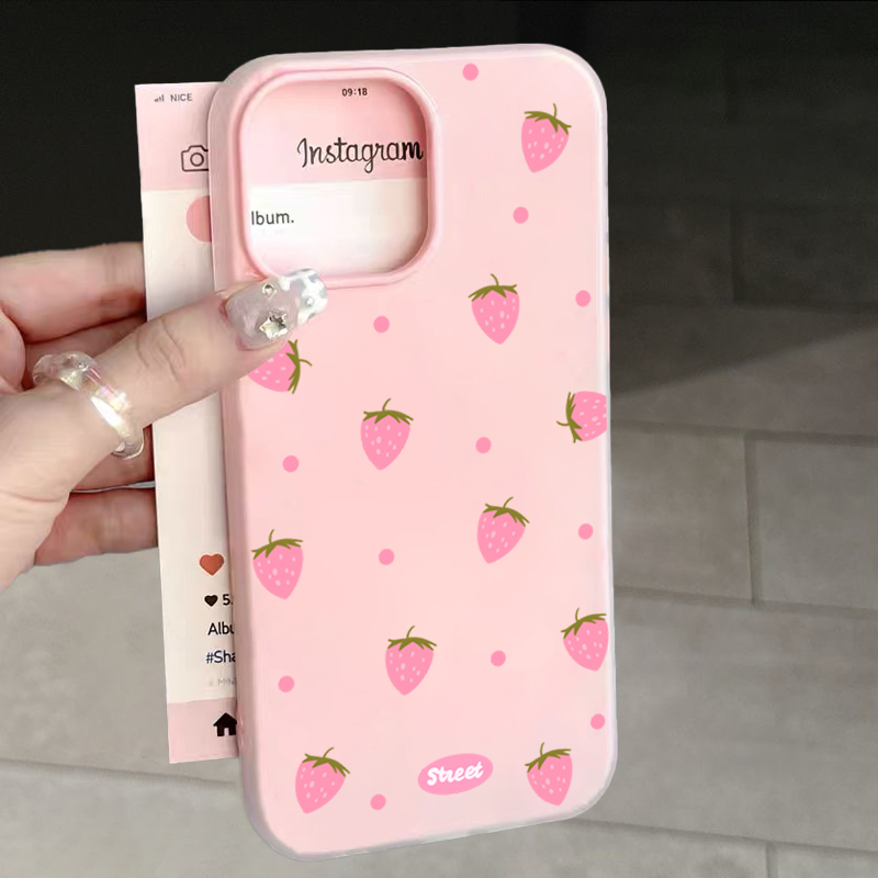 Sweet Pink Strawberry Pattern  - огляд і ціна Samsung Galaxy A55
