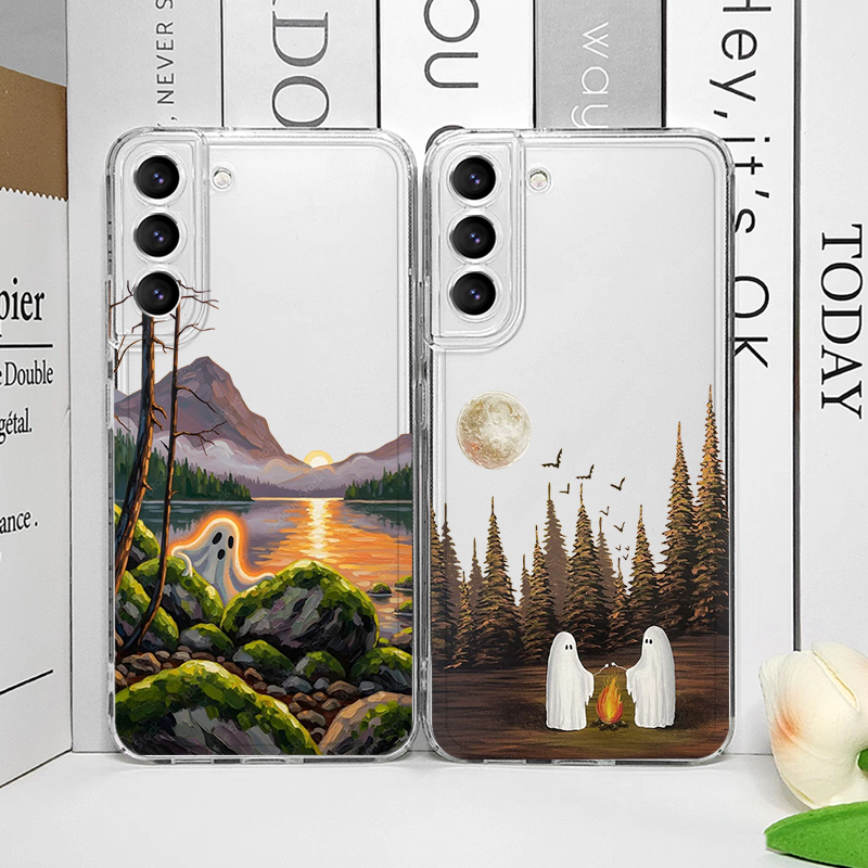 Cute Ghost Pattern Clear Phone - огляд і ціна Samsung Galaxy A55