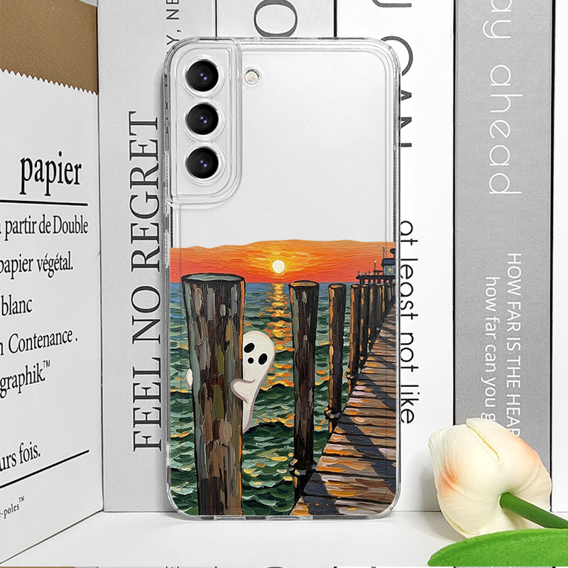 Cute Ghost Pattern Clear Phone - огляд і ціна Samsung Galaxy A55