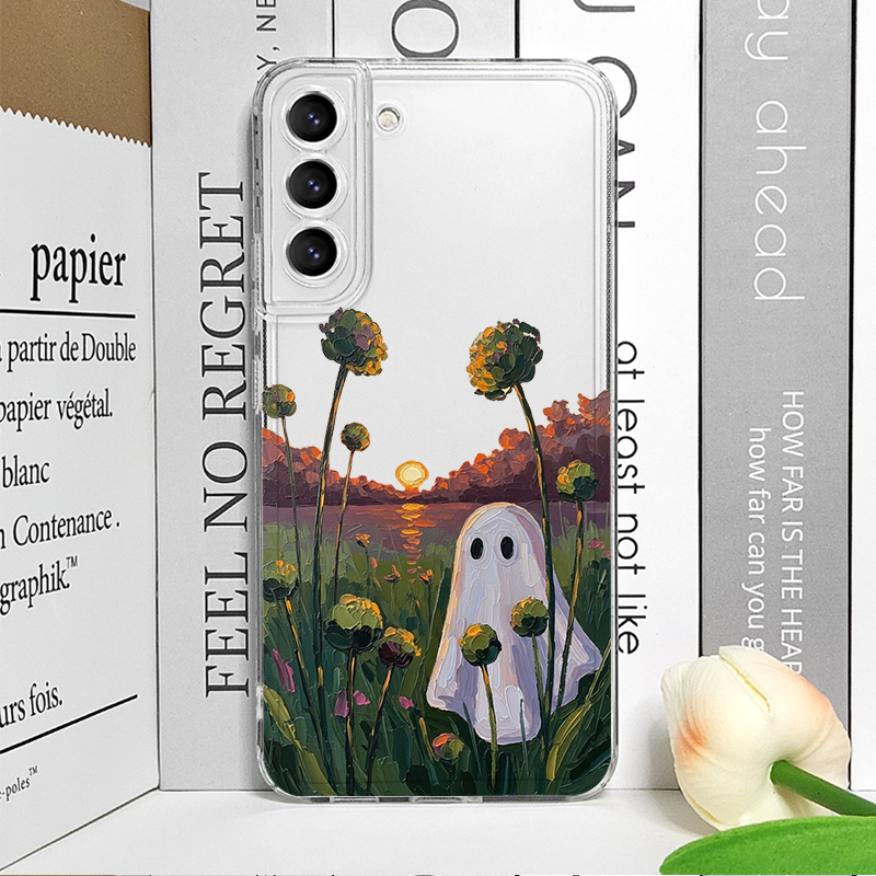 Cute Ghost Pattern Clear Phone - огляд і ціна Samsung Galaxy A55